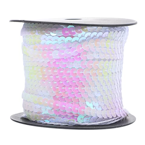 DOITOOL 1Rolle PVC Pailletten Yards Runde Glitzer Pailletten Für DIY Basteln Dekoration Von Kleidung Und Schuhen Hochwertige Wiederverwendbare Materialien Einfache Anwendung Und Lagerung von DOITOOL