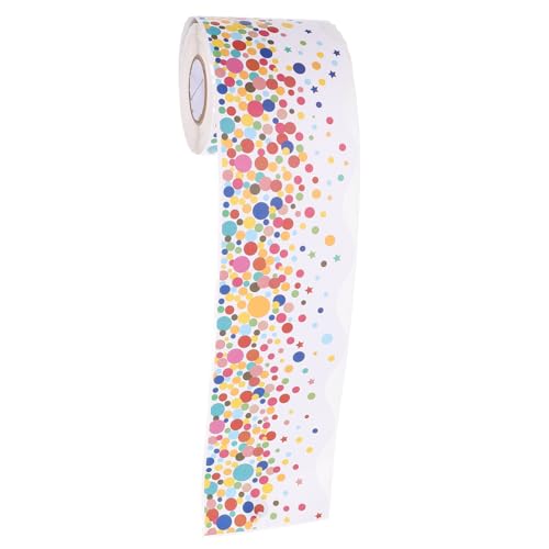 DOITOOL 1Rolle Pinnwandrand Aufkleber Mit Punktmuster Abnehmbares Randpapier Für Klassenzimmer Büro Und Dekoration Für Türen Fenster Und Längere DOITOOL 1Rolle Pinnwandrand Aufkleber Mit Punktmuster Abnehmbares Randpapier Für Klassenzimmer Büro Und Dekoration Für Türen Fenster Und Längere von DOITOOL