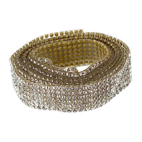 DOITOOL 1Rolle Rhinestone Mesh Band für DIY Dekoration Reihig Selbstklebend für Hochzeiten Blumenarrangements und Mehr Funkelnde Strassverpackung für Projekte DOITOOL 1Rolle Rhinestone Mesh Band für DIY Dekoration Reihig Selbstklebend für Hochzeiten Blumenarrangements und Mehr Funkelnde Strassverpackung für Projekte von DOITOOL