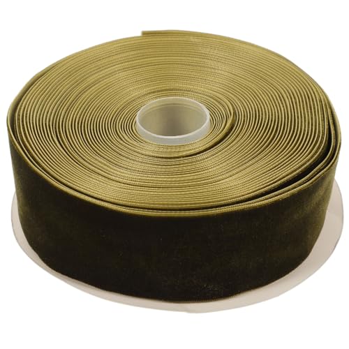 DOITOOL 1Rolle Velours Geschenkband Militärgrün Multifunktionales DIY Dekoband für Geschenkverpackung Bastelprojekte und Festliche Anlässe Waschbar Farbecht von DOITOOL