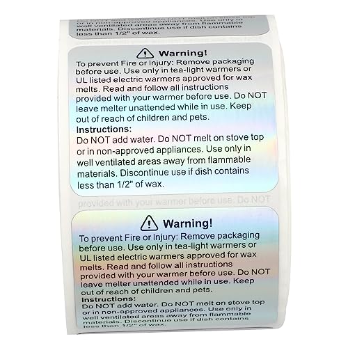 DOITOOL 1Rolle Warnetiketten Selbstklebende Sicherheitsaufkleber für Wachsschmelzen für Deutlich Englisch DOITOOL 1Rolle Warnetiketten Selbstklebende Sicherheitsaufkleber für Wachsschmelzen für Deutlich Englisch von DOITOOL