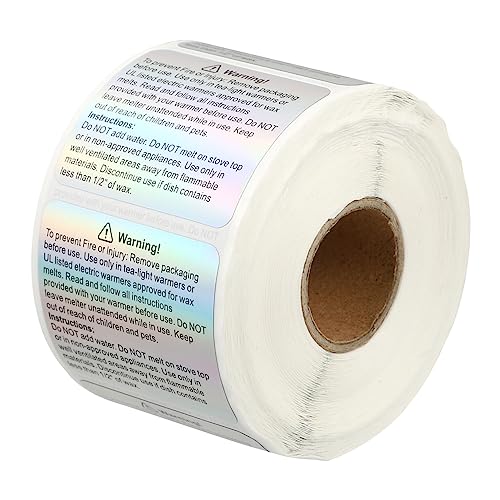 DOITOOL 1Rolle Warnschilder Wachsschmelz Sicherheitsaufkleber Selbstklebende Etiketten für Kerzengläser Abziehbar und Einfach zu Verwenden für Kerzenherstellung DOITOOL 1Rolle Warnschilder Wachsschmelz Sicherheitsaufkleber Selbstklebende Etiketten für Kerzengläser Abziehbar und Einfach zu Verwenden für Kerzenherstellung von DOITOOL