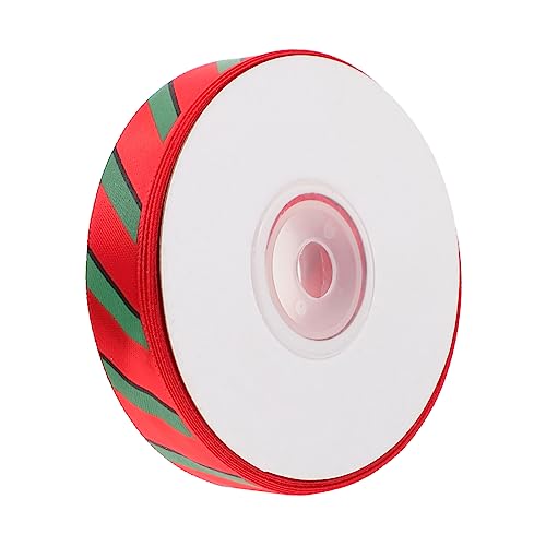 DOITOOL 1Rolle Yards Breites Weihnachtsgeschenkverpackungsband Gestreift Für DIY Geschenkbänder Bowknot Band Und Bastelprojekte Für Weihnachtszeit von DOITOOL