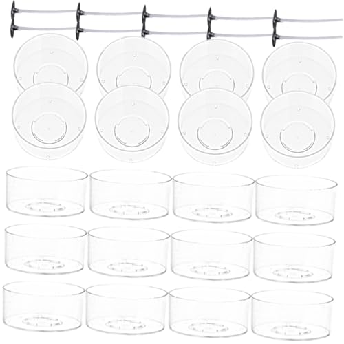 DOITOOL 1Satz DIY Kerzenbehälter Runde Plastikkerzenformen mit Dochten für Kerzenherstellung mit Dochten Schlafzimmer Wohnzimmer von DOITOOL
