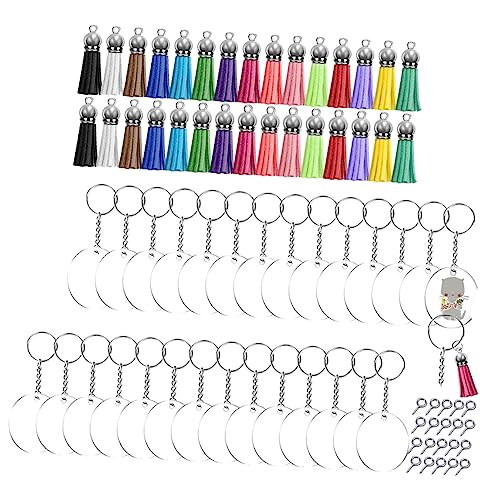 DOITOOL 1Satz DIY Quastenschlüsselbund Set Acryl Quasten Schlüsselanhänger Zur Individuellen Gestaltung Schlüsseldekoration Für Erwachsene Bastelset DOITOOL 1Satz DIY Quastenschlüsselbund Set Acryl Quasten Schlüsselanhänger Zur Individuellen Gestaltung Schlüsseldekoration Für Erwachsene Bastelset von DOITOOL