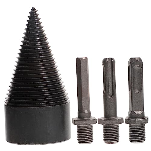 DOITOOL 1Satz Holzsplitter Bohrer Bit für Effektiver Holzspaltbohrer mit Umwandlungsadaptern Hochgeschwindigkeitsstahl für Camping und Gartenarbeit von DOITOOL