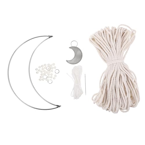 DOITOOL 1Satz Makramee Wanddekor mit Baumwollseil Holzperlen und DIY Materialien für Elegantes Bastelset für Hochzeiten Babypartys und Projekte DOITOOL 1Satz Makramee Wanddekor mit Baumwollseil Holzperlen und DIY Materialien für Elegantes Bastelset für Hochzeiten Babypartys und Projekte von DOITOOL