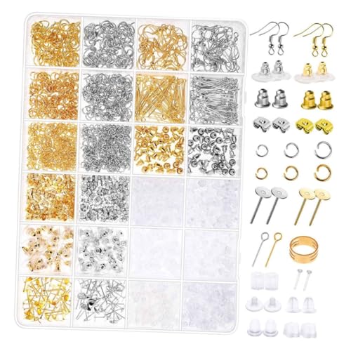 DOITOOL 1Satz Ohrring DIY Ohrring Haken Bastelmaterialien für Ohrschmuck Ohrstecker und Reparaturzubehör für Schmuckherstellung und Projekte von DOITOOL