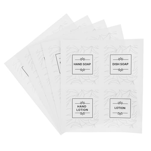 DOITOOL 1Satz Reise Unterflaschenetiketten Wasserdichte Aufkleber für Shampoo und Duschgelspender Selbstklebend Transparent für Badezimmerorganisation DOITOOL 1Satz Reise Unterflaschenetiketten Wasserdichte Aufkleber für Shampoo und Duschgelspender Selbstklebend Transparent für Badezimmerorganisation von DOITOOL