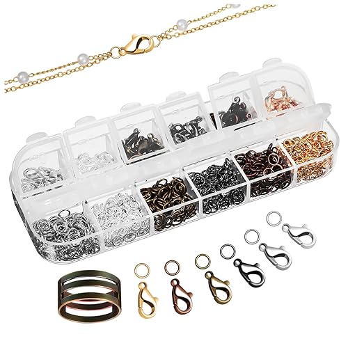 DOITOOL 1Satz Schmuckherstellungszubehör mit Karabinerverschlüssen und Offenen Biegeringen DIY Bastelmaterialien für Anhänger Sichere Verbindung und Anwendung DOITOOL 1Satz Schmuckherstellungszubehör mit Karabinerverschlüssen und Offenen Biegeringen DIY Bastelmaterialien für Anhänger Sichere Verbindung und Anwendung von DOITOOL