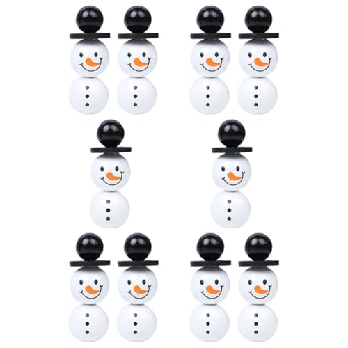 DOITOOL 1Satz Schneemannperlen DIY Schmuckperlen für Armbänder und Holzperlen mit Großen Löchern Weihnachtsdeko für Bastelprojekte DOITOOL 1Satz Schneemannperlen DIY Schmuckperlen für Armbänder und Holzperlen mit Großen Löchern Weihnachtsdeko für Bastelprojekte von DOITOOL