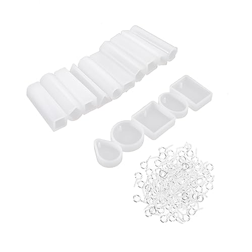DOITOOL 1Satz Silikonformen Für DIY Schmuckzubehör Anhänger Schimmelpilze Set Mit Zubehörteilen Für Epoxidharz Projekte Und Individuelles Basteln DOITOOL 1Satz Silikonformen Für DIY Schmuckzubehör Anhänger Schimmelpilze Set Mit Zubehörteilen Für Epoxidharz Projekte Und Individuelles Basteln von DOITOOL