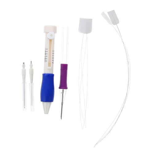 DOITOOL 1Satz Stickwerkzeug Set für Anfänger und Fortgeschrittene Teiliges Punch Needle Kit mit Ergonomischem Griff für DIY Stickerei und Kreative Projekte von DOITOOL