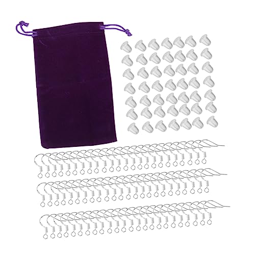 DOITOOL 1Satz Teiliges Hypoallergene Ohrhaken Für DIY Ohrringe Praktischer Aufbewahrungstasche Für Schmuckliebhaber Und Bastler von DOITOOL