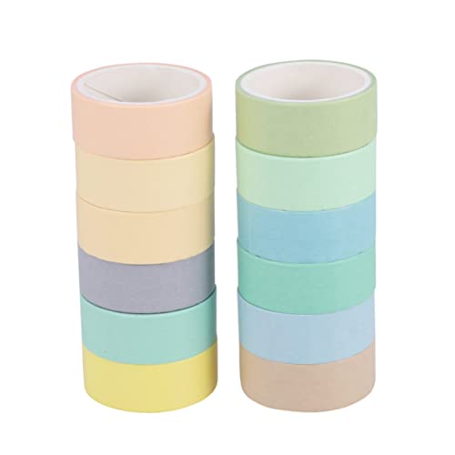 DOITOOL 1Satz Washi Tape Papierbänder Dekorative Klebebänder Macaron Geschenkverpackungen DIY Projekte Scrapbooking und Bastelarbeiten von DOITOOL