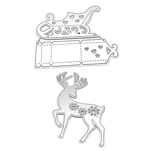 DOITOOL 1Satz Weihnachts Schlitten Stanzform Kohlenstoffstahl Robust und Langlebig für DIY Kartenherstellung und Scrapbooking Geschenkidee für Besondere Anlässe DOITOOL 1Satz Weihnachts Schlitten Stanzform Kohlenstoffstahl Robust und Langlebig für DIY Kartenherstellung und Scrapbooking Geschenkidee für Besondere Anlässe von DOITOOL