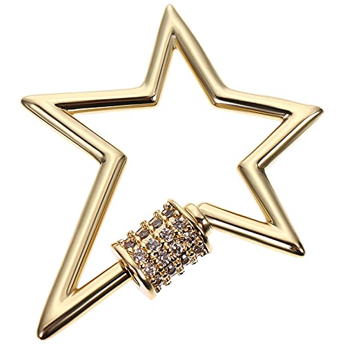 DOITOOL 1Stück Fünfzackiger Stern Schmuckverbindungsverschluss für DIY und Anhänger Carabiner Lock Charm Zubehör für Armbänder und Schlüsselanhänger DOITOOL 1Stück Fünfzackiger Stern Schmuckverbindungsverschluss für DIY und Anhänger Carabiner Lock Charm Zubehör für Armbänder und Schlüsselanhänger von DOITOOL