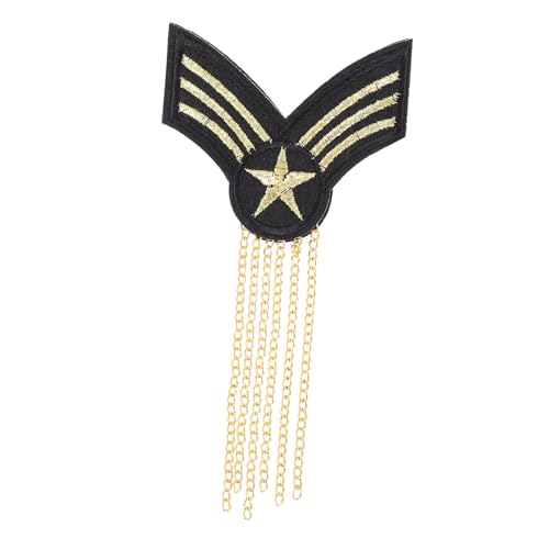 DOITOOL 1Stück Hochwertiges Quaste Schulterabzeichen für Herren Dauerhafte Epaulette und Stoffstickerei Modisches Kostüm Zubehör für Halloween Schuluniformen und Mehr von DOITOOL
