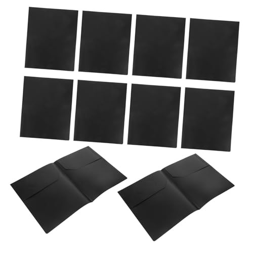 DOITOOL 2 Aktenhalter Pastellordner Kunststoffordner Mit Taschen Papierordner Ordner Für Die Schule Taschenordner Aktenordner Aus Kunststoff Plastikordner Black Pp von DOITOOL