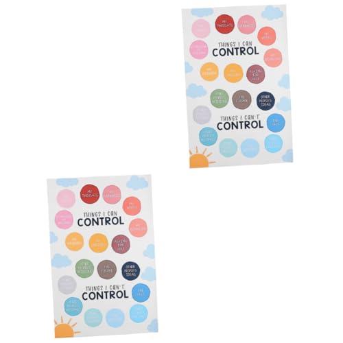 DOITOOL 2 Blätter Emotionale Poster Für Wandmalerei Ornamente Dekoratives Plakat Wandbild Dekorative Gemälde Für Schlafzimmer Malerei Wanddekoration Papier von DOITOOL