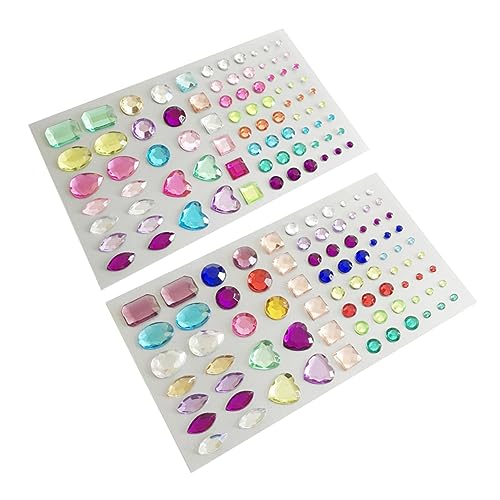 DOITOOL 2 Blätter Selbstklebende Acryl Strasssteine für Diy Handwerk Bögen Glitzersteine Verschiedenen Farben für Handy Scrapbooking Dekoration und Projekte und Erwachsene DOITOOL 2 Blätter Selbstklebende Acryl Strasssteine für Diy Handwerk Bögen Glitzersteine Verschiedenen Farben für Handy Scrapbooking Dekoration und Projekte und Erwachsene von DOITOOL