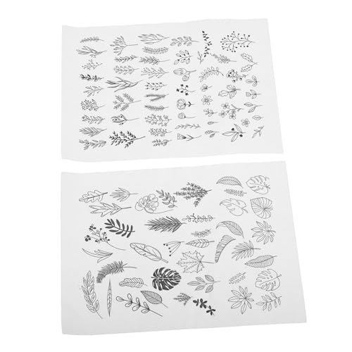 DOITOOL 2 Blätter Stickschablonenstabilisator metallisches Stickgarn Musterpapier zum Nähen Stickvorlagen gefälschte Tätowierung wasserlösliches Stickpapier Stickhalter Vlies Weiß DOITOOL 2 Blätter Stickschablonenstabilisator metallisches Stickgarn Musterpapier zum Nähen Stickvorlagen gefälschte Tätowierung wasserlösliches Stickpapier Stickhalter Vlies Weiß von DOITOOL