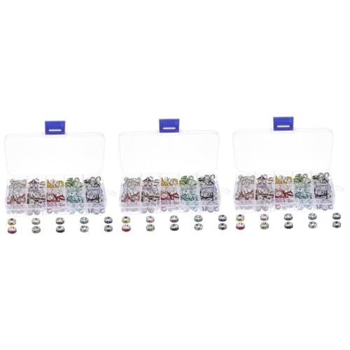 DOITOOL 2 Boxen Bohrringarmband Herstellung UV Spacer für Perlen zum Selbermachen von Schmuck Abstandsperlen selber machen Schmuck Strassperlen Strass-Abstandsperlen Eisen DOITOOL 2 Boxen Bohrringarmband Herstellung UV Spacer für Perlen zum Selbermachen von Schmuck Abstandsperlen selber machen Schmuck Strassperlen Strass-Abstandsperlen Eisen von DOITOOL