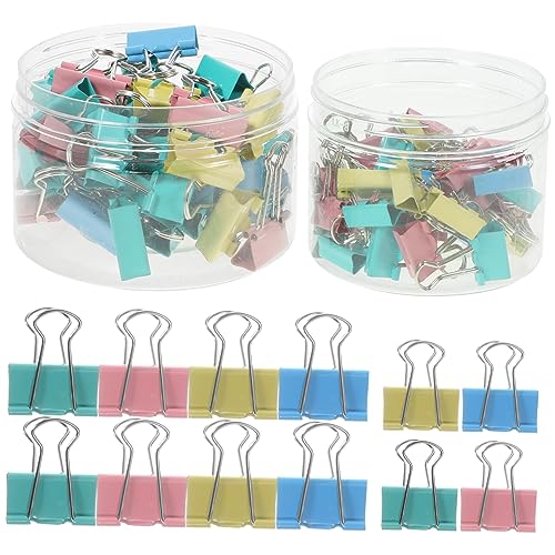 DOITOOL 2 Boxen Boxen Büroklammern Kleine Binder Clips und Organisieren von Dokumenten Rechnungen und Kabeln Stabil und Langlebig Praktische Bürobedarf für Zuhause und Büro von DOITOOL