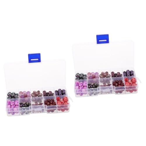 DOITOOL 2 Boxen Glasperlen für Diy Schmuck Farbiges Fächern Vielseitige Dekorative Spacer Beads für Armbänder und Langlebig für Bastelprojekte DOITOOL 2 Boxen Glasperlen für Diy Schmuck Farbiges Fächern Vielseitige Dekorative Spacer Beads für Armbänder und Langlebig für Bastelprojekte von DOITOOL
