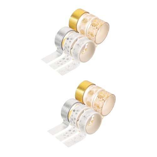 DOITOOL 2 Boxen Goldstich-Silberband UV Sammelalbum Abdeckband, dekoratives Klebeband farbig Scrapbooking aufkleber Washi -Bänder dekorative Washi-Klebebänder DIY Klebeband Flüsterpapier DOITOOL 2 Boxen Goldstich-Silberband UV Sammelalbum Abdeckband, dekoratives Klebeband farbig Scrapbooking aufkleber Washi -Bänder dekorative Washi-Klebebänder DIY Klebeband Flüsterpapier von DOITOOL