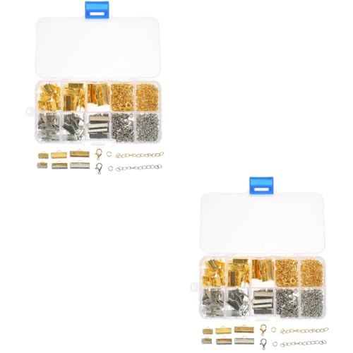 DOITOOL 2 Boxen Karabinerschnallen Verlängerungskette Karabinerverschlüsse Zur Schmuckherstellung Bandklemmenenden Schmuckverschlüsse Für Armbänder Metall Karabinerverschluss Kleine DOITOOL 2 Boxen Karabinerschnallen Verlängerungskette Karabinerverschlüsse Zur Schmuckherstellung Bandklemmenenden Schmuckverschlüsse Für Armbänder Metall Karabinerverschluss Kleine von DOITOOL