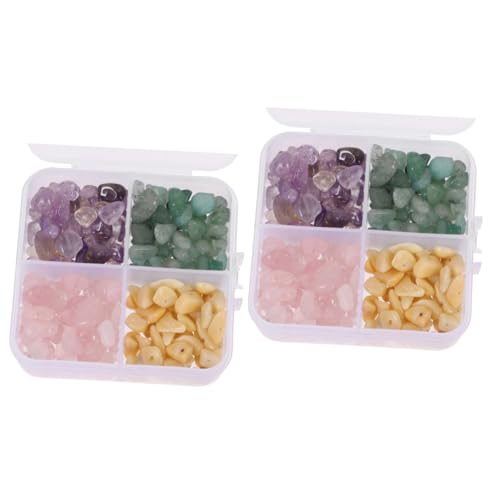 DOITOOL 2 Boxen Kiesbox Steinperlen Chip-Perlen Stein zum Selbermachen stolperte Steinchips Rock- DIY handgefertigte Perlen unregelmäßige Chips Perlen Schmuckperlen lose Edelsteine DOITOOL 2 Boxen Kiesbox Steinperlen Chip-Perlen Stein zum Selbermachen stolperte Steinchips Rock- DIY handgefertigte Perlen unregelmäßige Chips Perlen Schmuckperlen lose Edelsteine von DOITOOL