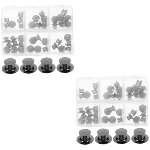 DOITOOL 2 Boxen Multi Use Pin Back Halter für Broschen Robuste und Sichere Verschlussstifte für Diy Schmuck Anstecker Namensschilder und Bastelarbeiten von DOITOOL