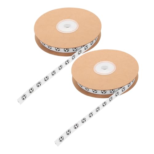 DOITOOL 2 Fußballbänder: 1 Cm Breit, 20 Yards, Geschenkband Für Sportfans, Geburtstags- Und Feiertagsdekorationen, Diy-bastelarbeiten DOITOOL 2 Fußballbänder: 1 Cm Breit, 20 Yards, Geschenkband Für Sportfans, Geburtstags- Und Feiertagsdekorationen, Diy-bastelarbeiten von DOITOOL
