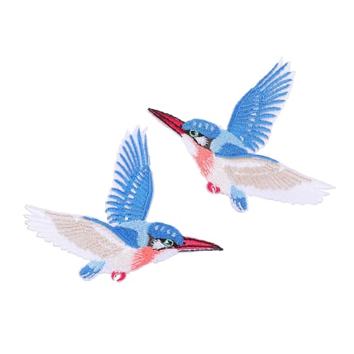 DOITOOL 2 Paare Bestickte Bügelflicken mit Fliegenden Vogelmotiven Selbstklebend mit Hitzeaktivierung Hochwertige Rayon Stickerei DIY Applikationen für Kleidung Reparatur und Dekoration DOITOOL 2 Paare Bestickte Bügelflicken mit Fliegenden Vogelmotiven Selbstklebend mit Hitzeaktivierung Hochwertige Rayon Stickerei DIY Applikationen für Kleidung Reparatur und Dekoration von DOITOOL