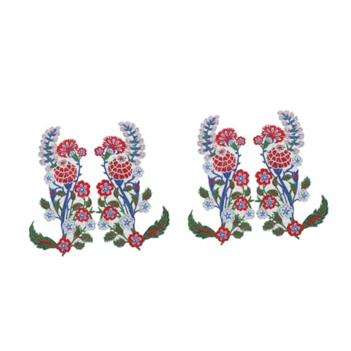 DOITOOL 2 Paare Blumenstickerei Patches Dekorative Aufnäher für Kleidung Taschen und Diy Projekte Langlebig und Einfach zu Nähen für Kostüme und Kreative Reparaturen DOITOOL 2 Paare Blumenstickerei Patches Dekorative Aufnäher für Kleidung Taschen und Diy Projekte Langlebig und Einfach zu Nähen für Kostüme und Kreative Reparaturen von DOITOOL
