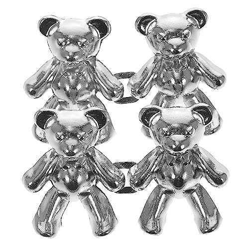 DOITOOL 2 Paare Jeans Taillenstraffer Knöpfe Metall Ohne Nähen Verstellbar Taillenschnalle Clips Für Hosen Jeans Enger Machen Kleine Bär Figur von DOITOOL