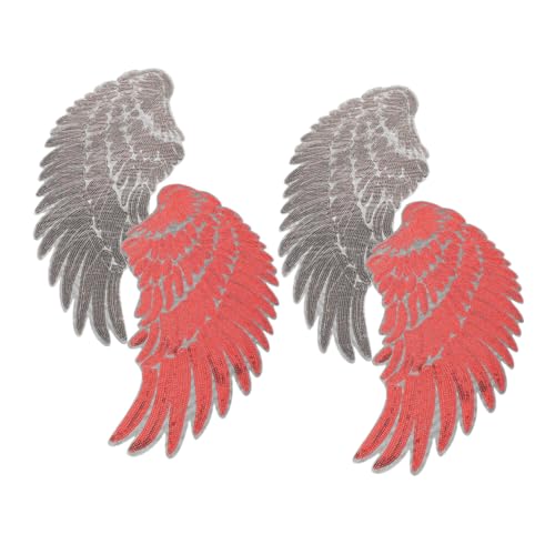 DOITOOL 2 Paare Selbstklebende Bestickte Flügel Patches mit Pet Glitzereffekt Langlebige Applikationen für Kleidung Rucksäcke DIY Party Outfits Rote Stoffaufnäher Einfach Anzubringen DOITOOL 2 Paare Selbstklebende Bestickte Flügel Patches mit Pet Glitzereffekt Langlebige Applikationen für Kleidung Rucksäcke DIY Party Outfits Rote Stoffaufnäher Einfach Anzubringen von DOITOOL