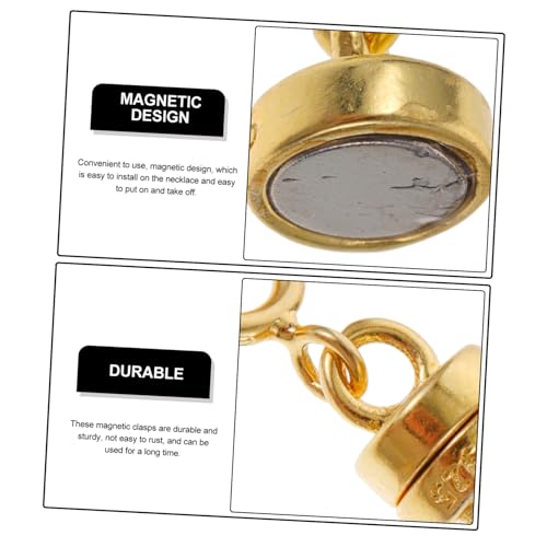DOITOOL 2 Paare Sterling Silber Kettenverlängerung Magnetverschluss Schmuckverschluss DIY Armband Halskette Zubehör Praktisch Langlebig für Schmuckherstellung DOITOOL 2 Paare Sterling Silber Kettenverlängerung Magnetverschluss Schmuckverschluss DIY Armband Halskette Zubehör Praktisch Langlebig für Schmuckherstellung von DOITOOL