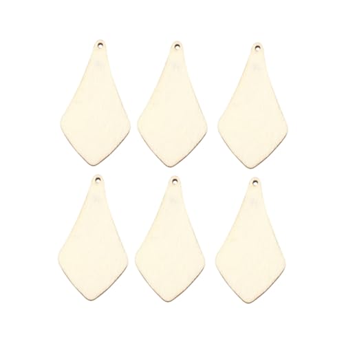 DOITOOL 2 Packungen Holzscheiben Oval mit Loch DIY Holzrohlinge Naturbelassen für Bastelarbeiten Scrapbooking Dekoration Umweltfreundlich Kreative Holzscheiben von DOITOOL