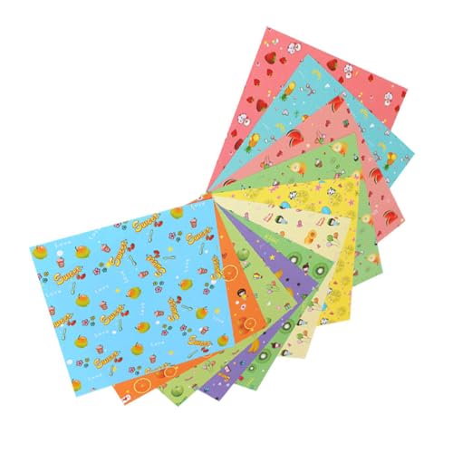 DOITOOL 2 Packungen Origami Faltpapier Einseitig Bedruckt mit Früchtemuster Bastelpapier für Mädchen DIY Kunstprojekte Schul Basteln DOITOOL 2 Packungen Origami Faltpapier Einseitig Bedruckt mit Früchtemuster Bastelpapier für Mädchen DIY Kunstprojekte Schul Basteln von DOITOOL