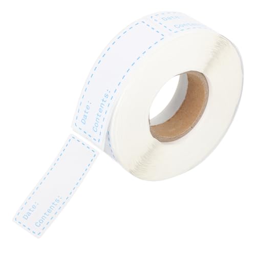 DOITOOL 2 Rollen Abziehbare Lebensmitteletiketten Selbstklebend Wiederverwendbar für Kühlschrank Gefrierfach Glas Kunststoff Behälter Einfache Beschriftung Food Prep Storage DOITOOL 2 Rollen Abziehbare Lebensmitteletiketten Selbstklebend Wiederverwendbar für Kühlschrank Gefrierfach Glas Kunststoff Behälter Einfache Beschriftung Food Prep Storage von DOITOOL