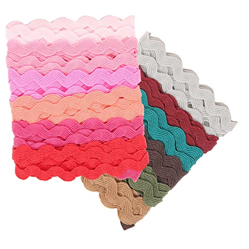 DOITOOL 2 Rollen Bunte Wasserwellenkante Gurtband seidenband ribbon dekoringe fenstermarkise klamotten Schleife farbig Spitzenband zum Basteln gewelltes Band Wellenband Nähband Polyester DOITOOL 2 Rollen Bunte Wasserwellenkante Gurtband seidenband ribbon dekoringe fenstermarkise klamotten Schleife farbig Spitzenband zum Basteln gewelltes Band Wellenband Nähband Polyester von DOITOOL