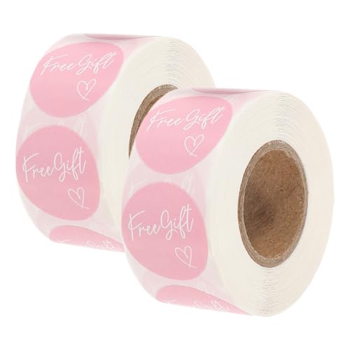 DOITOOL 2 Rollen Danke Aufkleber Etiketten Aufkleber Einladung Aufkleber für Partytüten Kreis winzig bürozubehör bürogadges Klebeetiketten runde Markierungsaufkleber Kleberaufkleber Rosa DOITOOL 2 Rollen Danke Aufkleber Etiketten Aufkleber Einladung Aufkleber für Partytüten Kreis winzig bürozubehör bürogadges Klebeetiketten runde Markierungsaufkleber Kleberaufkleber Rosa von DOITOOL