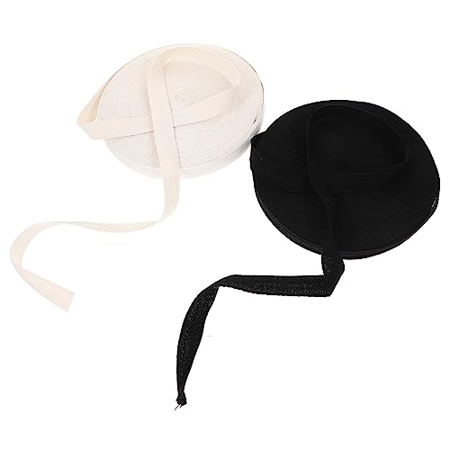 DOITOOL 2 Rollen Dekoratives Baumwoll Nähband Breites Schwarz Weißes für Diy Handwerk Kleidung Geschenkverpackungen und Dekoration Yards pro Rolle DOITOOL 2 Rollen Dekoratives Baumwoll Nähband Breites Schwarz Weißes für Diy Handwerk Kleidung Geschenkverpackungen und Dekoration Yards pro Rolle von DOITOOL
