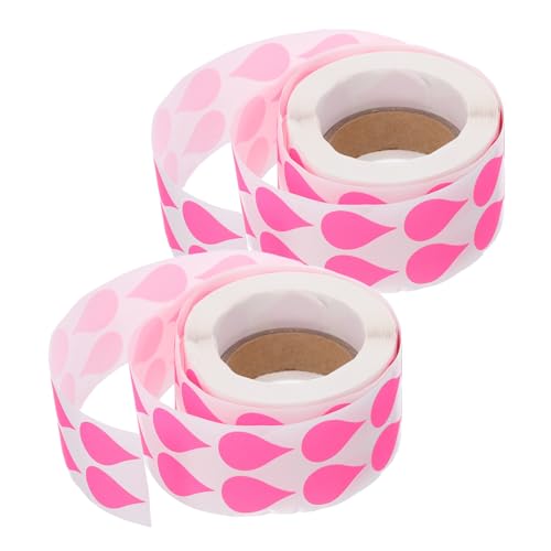 DOITOOL 2 Rollen Fluoreszierende Beschreibbare Tropfenförmige Etiketten Ablösbare Aufkleber für Lebensmittelkennzeichnung Vielseitig für Küche Vorratsdosen Ordner und DOITOOL 2 Rollen Fluoreszierende Beschreibbare Tropfenförmige Etiketten Ablösbare Aufkleber für Lebensmittelkennzeichnung Vielseitig für Küche Vorratsdosen Ordner und von DOITOOL