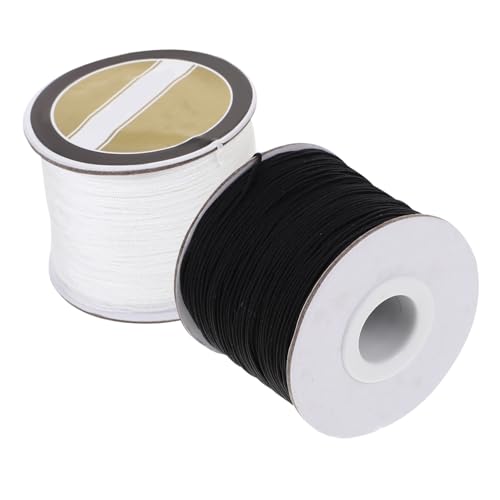 DOITOOL 2 Rollen Geflochtene Schnur für DIY Schmuckherstellung für Armbänder und Dekorative Handarbeiten Hochwertiges Perlenband für Kreative Projekte von DOITOOL