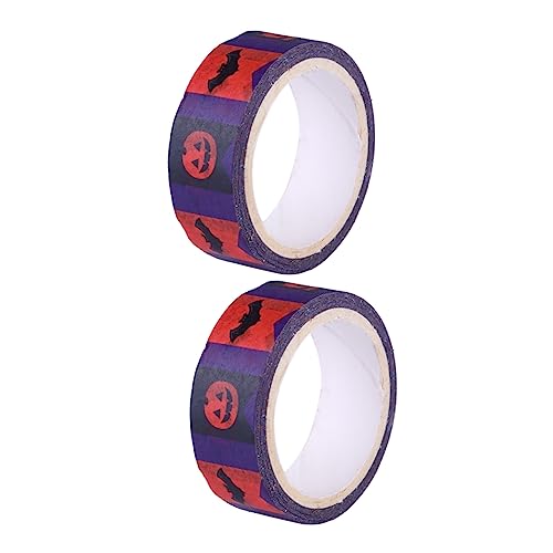 DOITOOL 2 Rollen Halloween Dekoratives Papierklebeband Halloween Geschenkverpackung Klebeband für Diy Basteln Hand Account Sticker für Fenster Wand Geschenkboxen und Scrapbooking DOITOOL 2 Rollen Halloween Dekoratives Papierklebeband Halloween Geschenkverpackung Klebeband für Diy Basteln Hand Account Sticker für Fenster Wand Geschenkboxen und Scrapbooking von DOITOOL