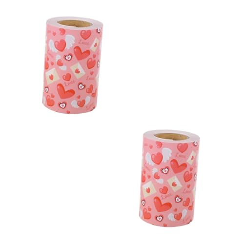 DOITOOL 2 Rollen Herz-Rahmen-Aufkleber Sammelalbum Pinnwand Dekoration aus scheckheft scrabbook dekoration party Aufkleber für Geschenkverpackungen Bordranddekoration Papier Rosa DOITOOL 2 Rollen Herz-Rahmen-Aufkleber Sammelalbum Pinnwand Dekoration aus scheckheft scrabbook dekoration party Aufkleber für Geschenkverpackungen Bordranddekoration Papier Rosa von DOITOOL