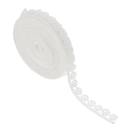 DOITOOL 2 Rollen Lace Trim für Hochzeitsdekoration Breites Milchseiden Spitzenband Elegantes und Feines Design für Diy Projekte und Anlässe Wie Weihnachten und Partys von DOITOOL